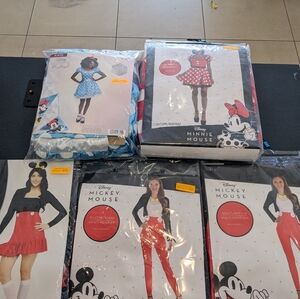 Disney Minnie Mouse Women's Costume - Red, Black, and White